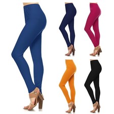 Womens Classic Buttery Brushed Long Full Leggings Regular Sizes