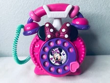Disney Minnie Mouse Pink Telephone Happy Helpers Talking Toy Works