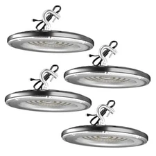  Upgrade LED High Bay Light 28000lm (Eqv.800W MH/HPS) UFO High Bay 4 Pack 200W