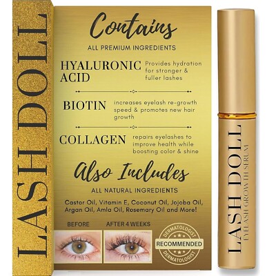 NEW Lash Doll Eyelash Growth Serum Made With Natural Ingredients