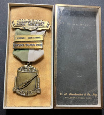 1962 Prone-Kneeling Expert Class 2nd Shooting Medal - Brattleboro Rifle ...