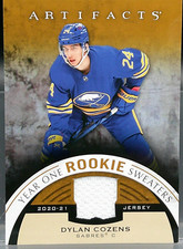 2021-22 UD Artifacts Year One Rookie Sweaters Relic #RS-DC -- Dylan Cozens