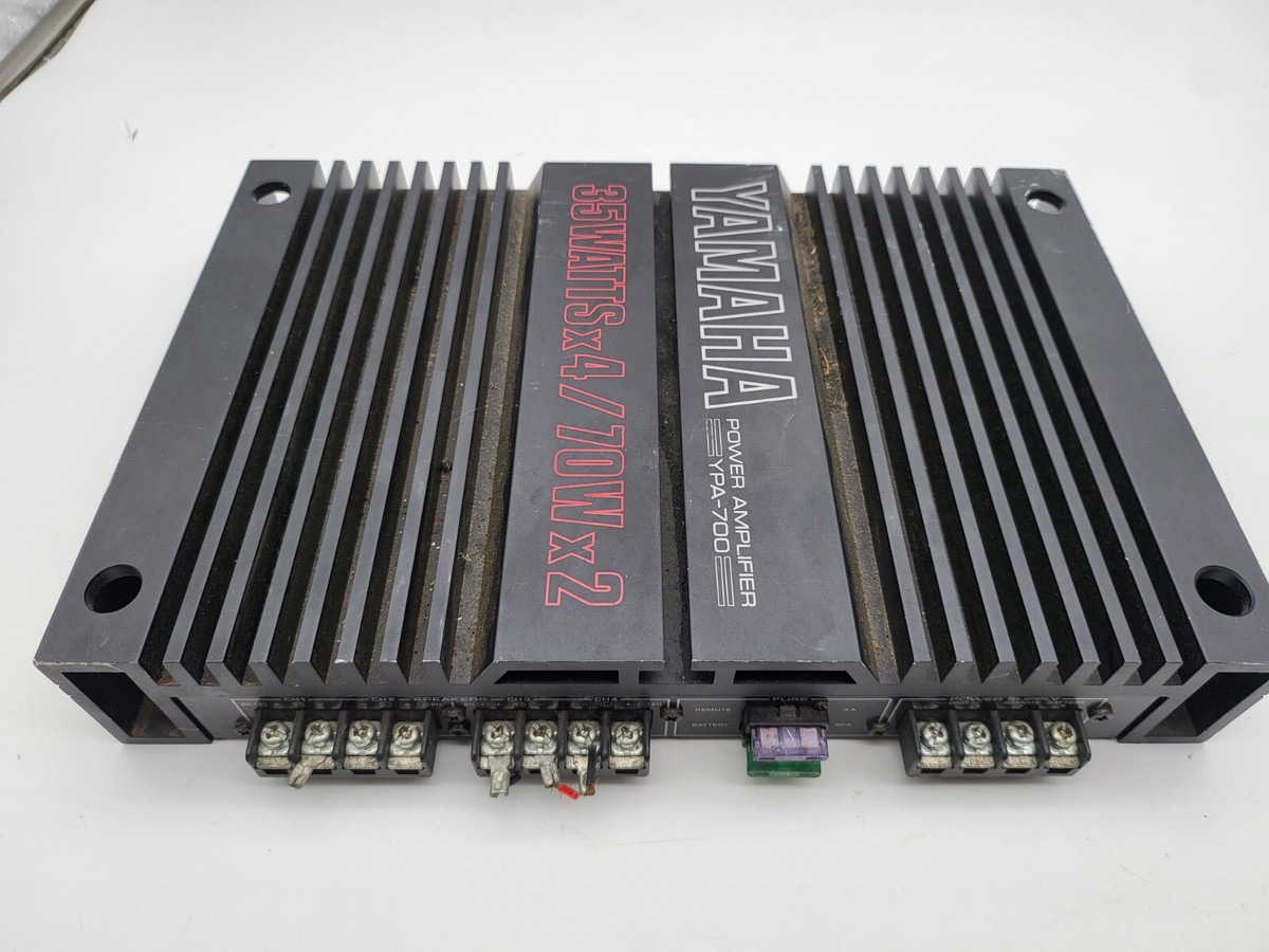 YAMAHA YPA-700 パワーアンプ Vintage Yamaha YPA-700 Car Audio Power Amplifier w/ Cable