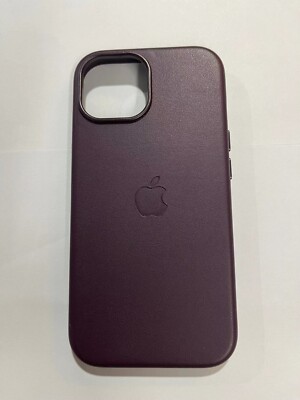 For iPhone 16 Pro Max 6.9'' 15 6.1'' Original Leather Phone Case with MagSafe