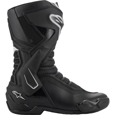 Motorcycle Boots 42 - Alpinestars SMX-6 V3 - Black White | eBay