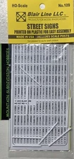 New  Blair Line 109 HO Street Name Signs & posts     Detail Part | $5 Offer