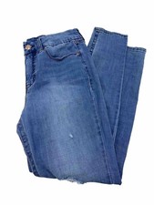 Seven 7 Tummyless High Rise Skinny Blue Women  s Jeans, Size 12, Pre-Owned, Good