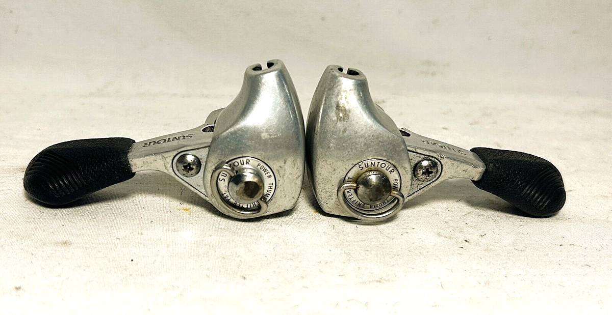Vintage Suntour XC Power Thumb Shifters friction mountain bike mtb
