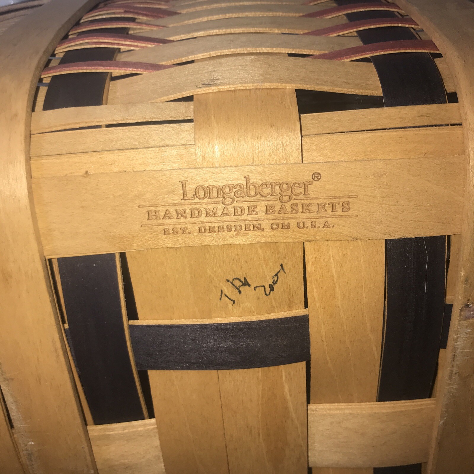 Longaberger 2003 PROUDLY AMERICAN WASH DAY Basket Combo Patriotic W