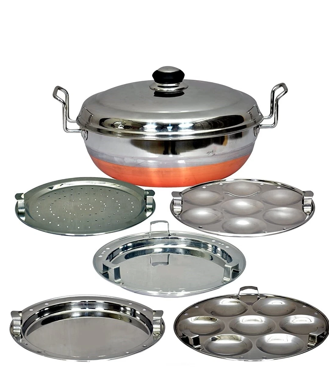 Copper Bottom Idli Maker Idli Cooker Idly Maker Idly Cooker 4IN1