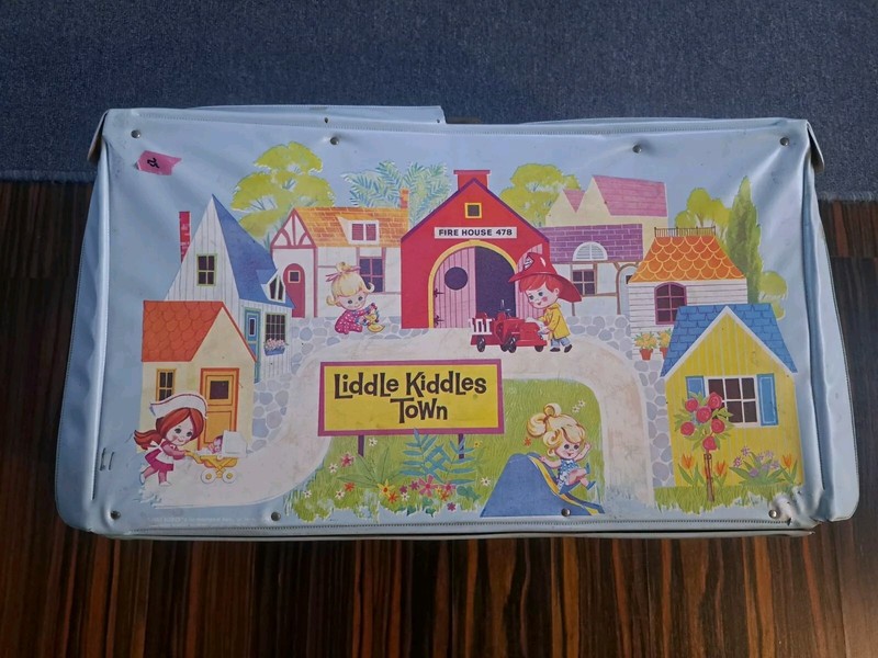 Vintage 1965 Mattel Liddle Kiddles Town Portable Playground Suitcase