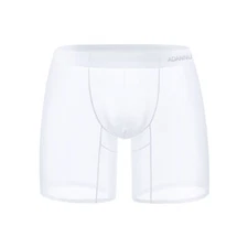 ADANNU Men's Ultra-thin Underwear Boxers Ice Silk Sports Shorts Sexy Underpants