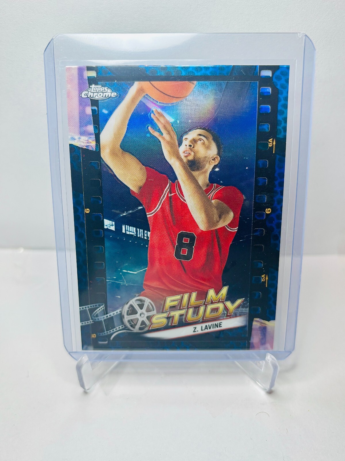 2023-24 Topps Chrome Film Study ZACH LAVINE Blue Basketball Refractor #FS-4
