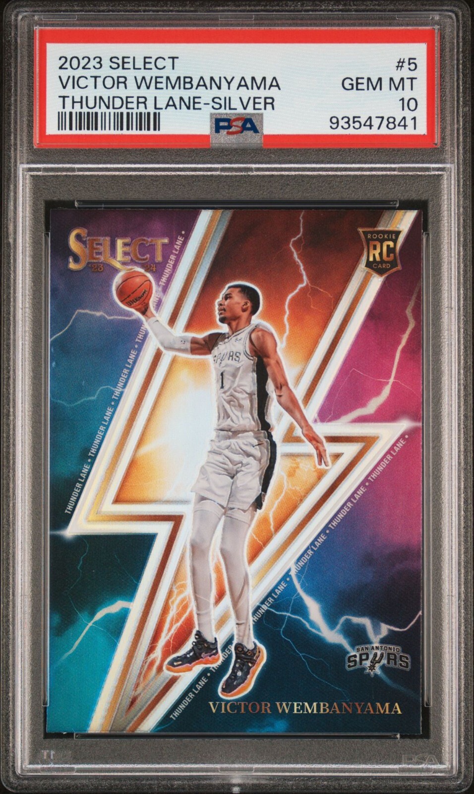 2023-24 PANINI SELECT ROOKIE REVOLUTION VERDE Victor Wembanyama RC NBA - Foto 7