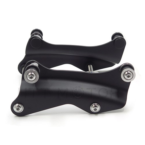 KaTur Kit Sollevatori Per Borse Harley Touring - Maniglie In Alluminio CNC Nero, Compatibile Con Road King Glide 2014-2017, Bolt-on