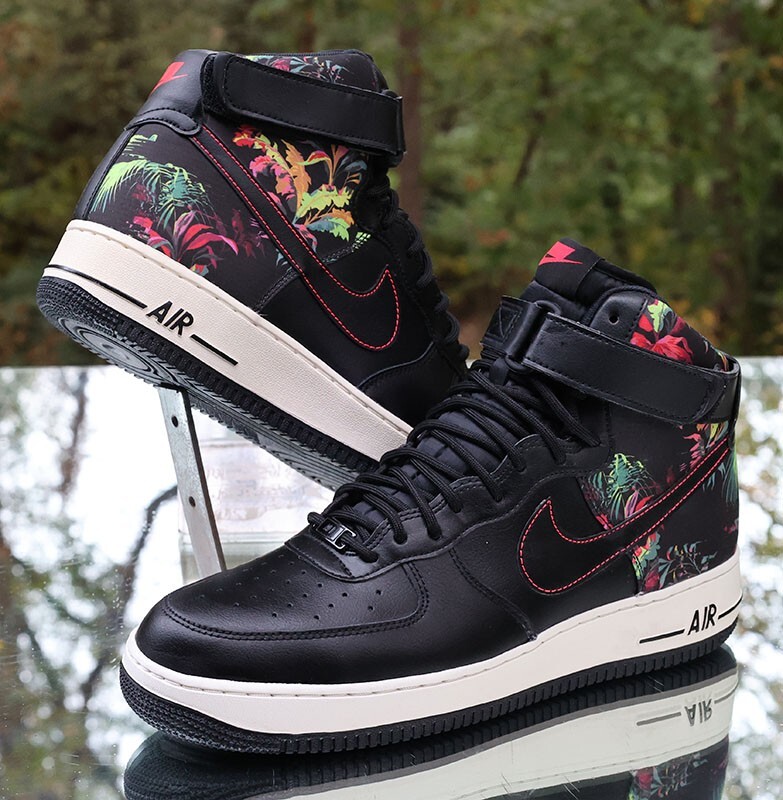 black floral air force 1