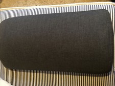 one foam pad Rectangle sofa day-bed Back Headrest Bench Grey Zip Cover Purley/uk