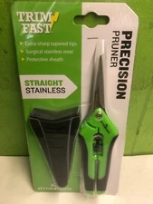 1, 2, 3: Hydrofarm PRECISION PRUNER (Straight-Curved) Trimmer Ergonomic Scissors