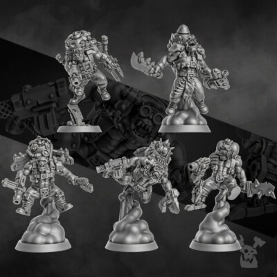 5er Set Thunderin Krew - Dakka Dakka Store/Sci-Fi/Tabletop Miniatur