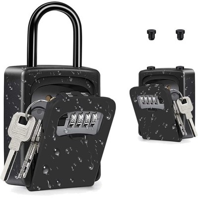 Key Safe with 4-Digit Combination Code, Small Key Safe Outdoor, Key Box with ...