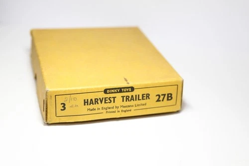 Dinky 27B Harvest Trailer Trade Box EMPTY Original Box - Vintage