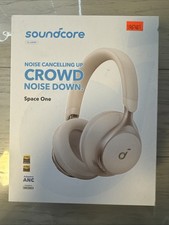 Soundcore Space One Wireless Over-Ear Headphones 40H ANC Playtime Latte Cream