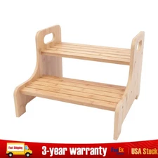 High Beds Bed Steps For Adults Two Step Stool Stair Ladder Wood Kitchen Home