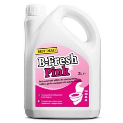 Thetford B-Fresh Aqua Rinse Pink Toilet Fluid 2L Caravan Motorhome - 30552AQ
