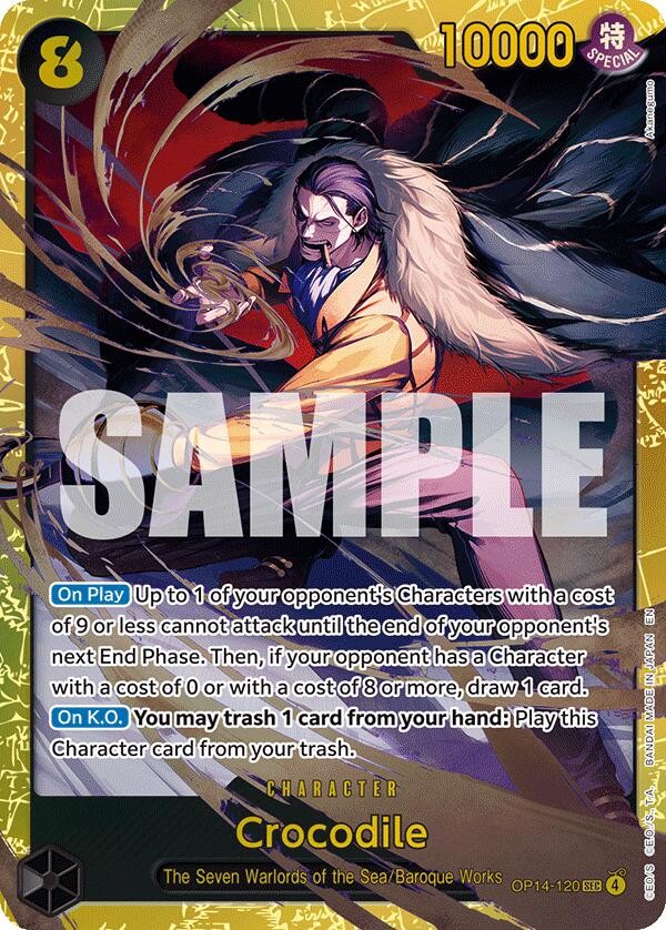 Crocodile - OP14-120 OP14-120 The Azure Sea's Seven Foil for sale