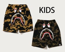 A BATHING APE BAPEKIDS 1ST CAMO SHARK BEACH SHORTS 1M70353001