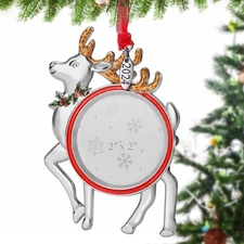 sucurcoo【 Christmas Tree ELK Ornaments 2024 】 2" Photo Frame Inser
