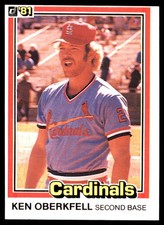 Ken Oberkfell 1981 Donruss #583 Cardinals MLB READ FREE SHIPPING AutographDen