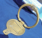 Brass Door Knocker w/ Bible Quote 3.5" Diameter — photo 4
