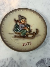 1975 MJ Hummel 5Th Annual Collector Plate Goebel W. Germany Ride Into Christmas