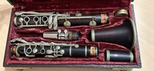 Vintage Clarinet Carl Fischer Bb, Numbered A462, w/H Bettoney Mouthpiece PARTS
