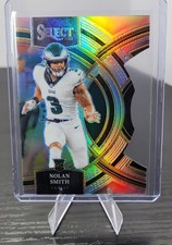 2023 Select Premier Level Nolan Smith 108 Silver Prizm Die-Cut (RC) Eagles