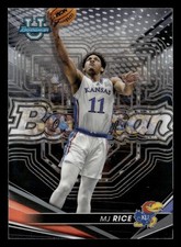 MJ Rice 2022-23 Bowman University Best #48 Kansas Jayhawks ROOKIE RC