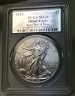 2022 .999 Silver American Eagle - PCGS MS70 FDOI First Day of Issue