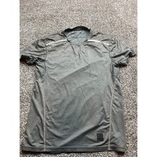 Nike Pro Hypercool T Shirt Mens M Gray Fitted Performance Athletic Training