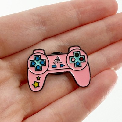 Pink Gaming Controller Soft Enamel Pin, Girl Gamer, Video Game Lover