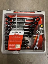 NEW GearWrench Combination 10-Pc Metric Ratcheting Wrench Set 44019