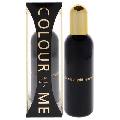2 Pack Colour Me Femme Gold by Milton Lloyd for Women - 3.4 oz EDP Spray