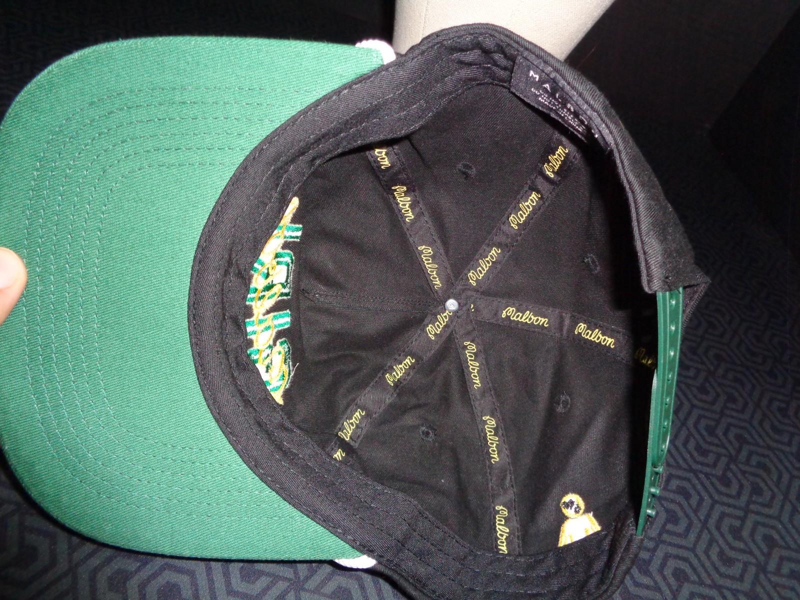 Malbon Golf Rope Snapback Hat x Girl Skateboards Collab Rare Script Logo AS IS image 9