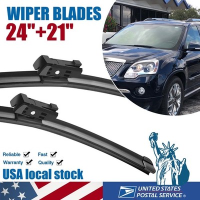 2x Front 24'' & 21'' Windshield Wiper Blade for Volkswagen Tiguan Buick Enclave