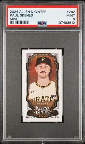 2024 Topps Allen & Ginter #282 Paul Skenes RC Mini A&G Back - Pirates PSA 9