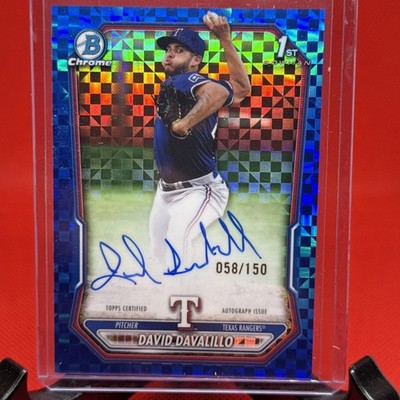 2026 Bowman Chrome - David Davalillo 1st - CPA-DDA - Blue XFractor Auto /150