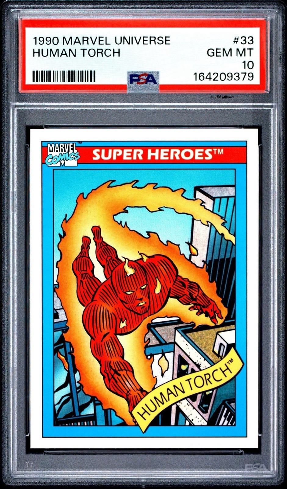 1990 Marvel Universe Human Torch #33 PSA 10 Gem Mint 💎
