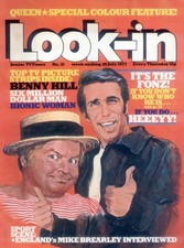LOOK-IN MAGAZINE 30 JULY 1977 . FONZ COVER . QUEEN FREDDIE MERCURY LENA ZAVARONI