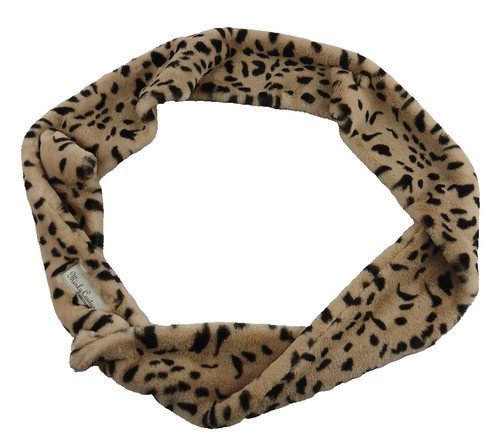 Minky Couture Plush Scarf Leopard Pattern
