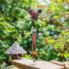 23"Long Eagle-Canyon Wind Chime Ornament Garden Patio Decor Unique Gift